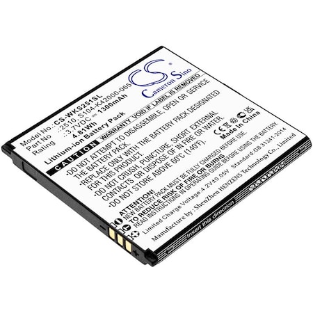 Bsc Preferred WIKO Sunny 2 V2510 Mobile Phone Replacement Battery CS-WKS251SL
